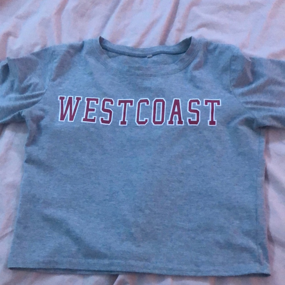 West coast women’s cropped tee